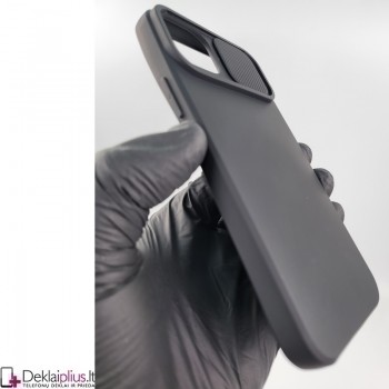 Švelnus guminis dėklas su kameros apsauga - juodas (Apple Iphone 14 Plus) Švelnus guminis dėklas su kameros apsauga - juodas (Apple Iphone 14 Plus)